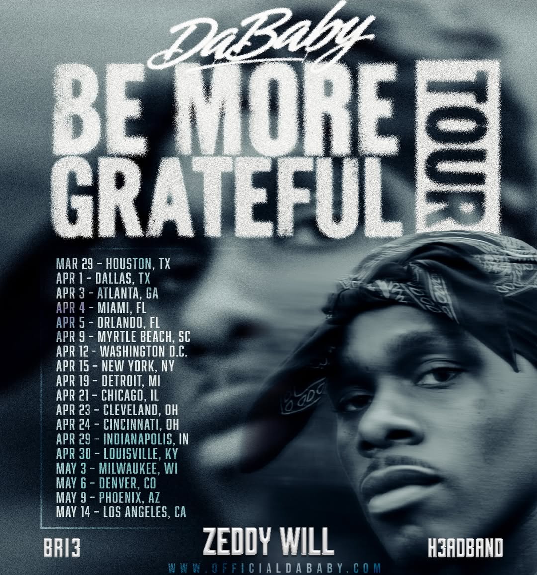 Zeddy Will Be More Grateful Tour Poster 2026